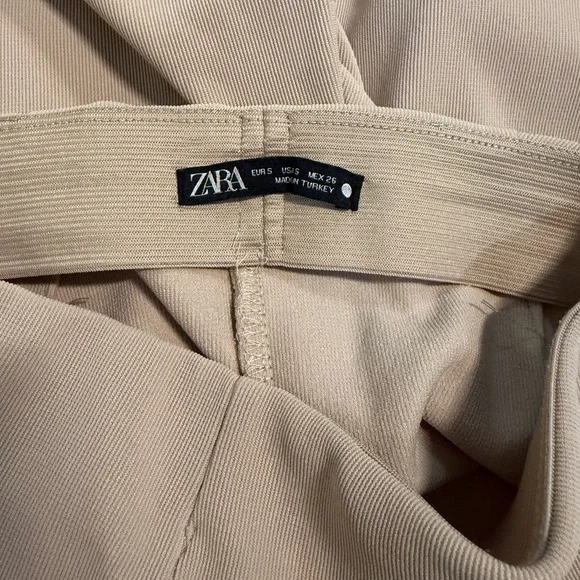 Zara High Waisted Beige Pants - Picture 7 of 7